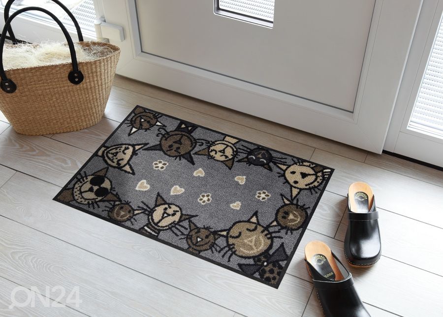 Ovimatto Circle Cat city-chic 50x75 cm kuvasuurennos