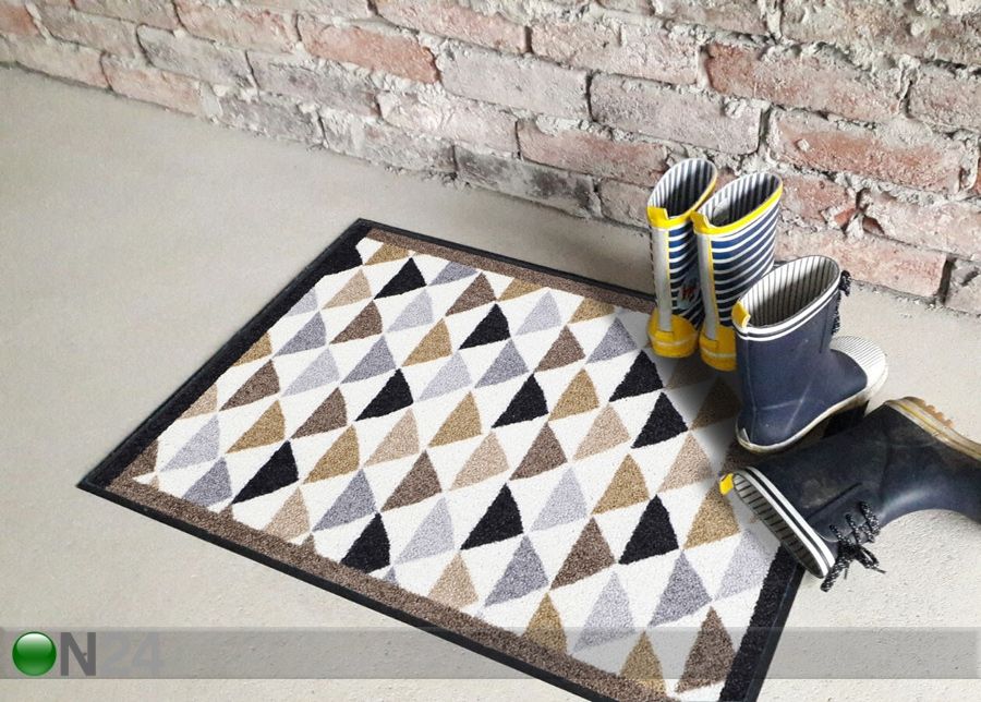 Ovimatto Color Triangles city-chic 50x75 cm kuvasuurennos
