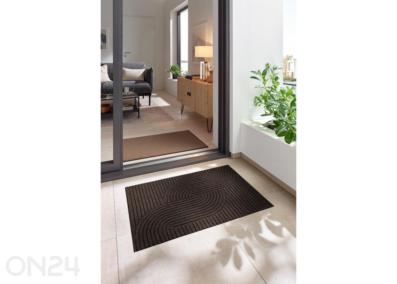 Ovimatto Dune Loop dark brown 60x90 cm kuvasuurennos