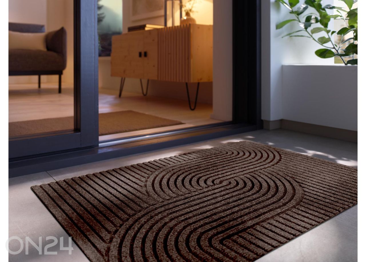 Ovimatto Dune Loop dark brown 60x90 cm kuvasuurennos