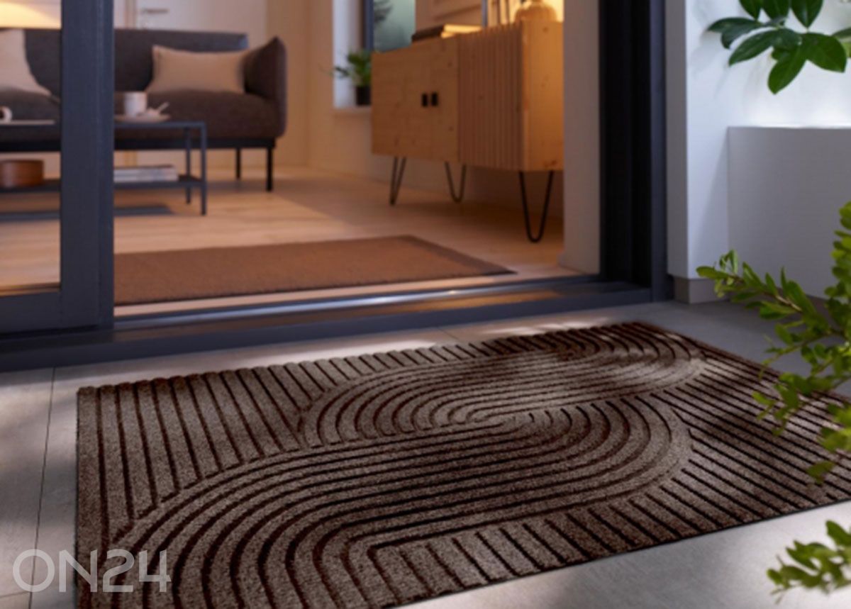 Ovimatto Dune Loop dark brown 60x90 cm kuvasuurennos