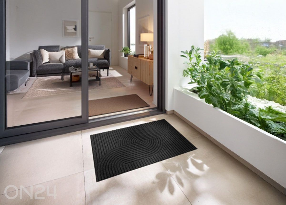 Ovimatto Dune Loop dark grey, 60x90 cm kuvasuurennos