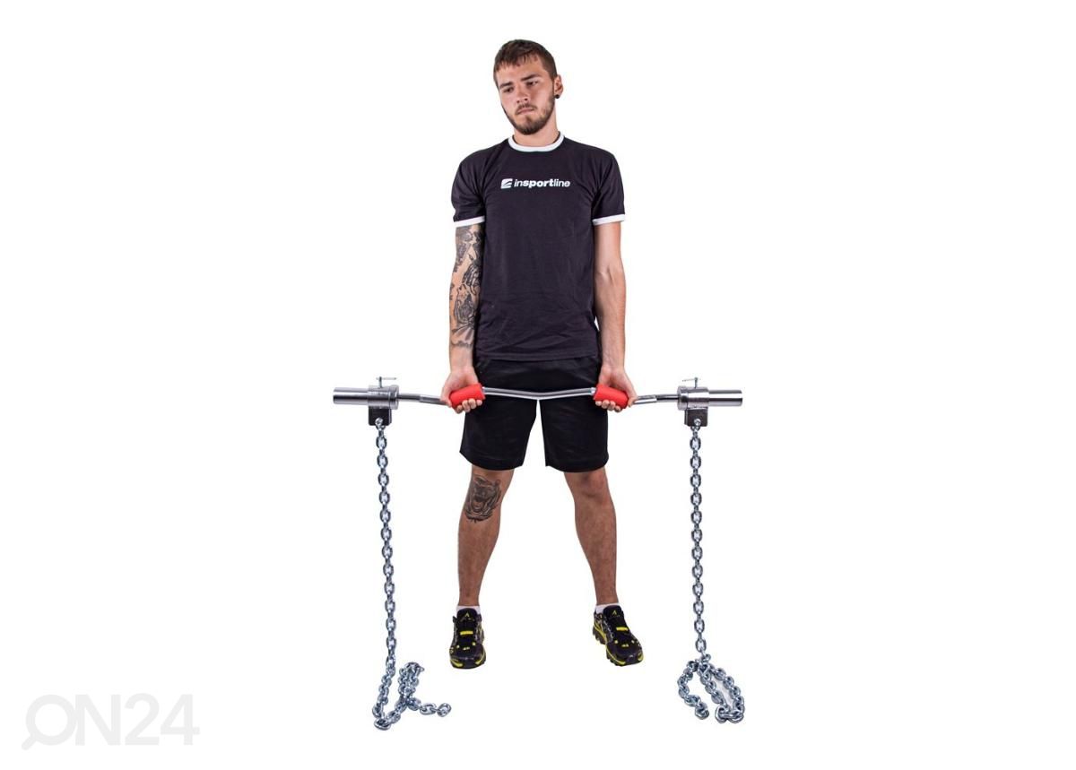 Painoketjut + painonnostotanko Chainbos Set 2x20kg inSPORTline kuvasuurennos