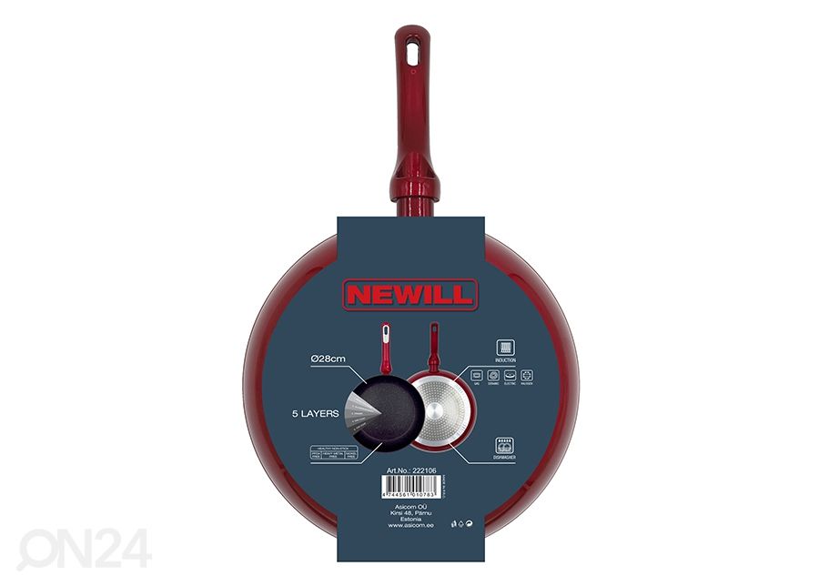 Paistinpannu Neill Cosmo Ø 28 cm lasikansi, induktio kuvasuurennos