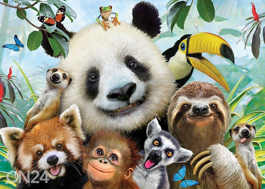 Palapeli3D Zoo Selfies 48 osaa kuvasuurennos