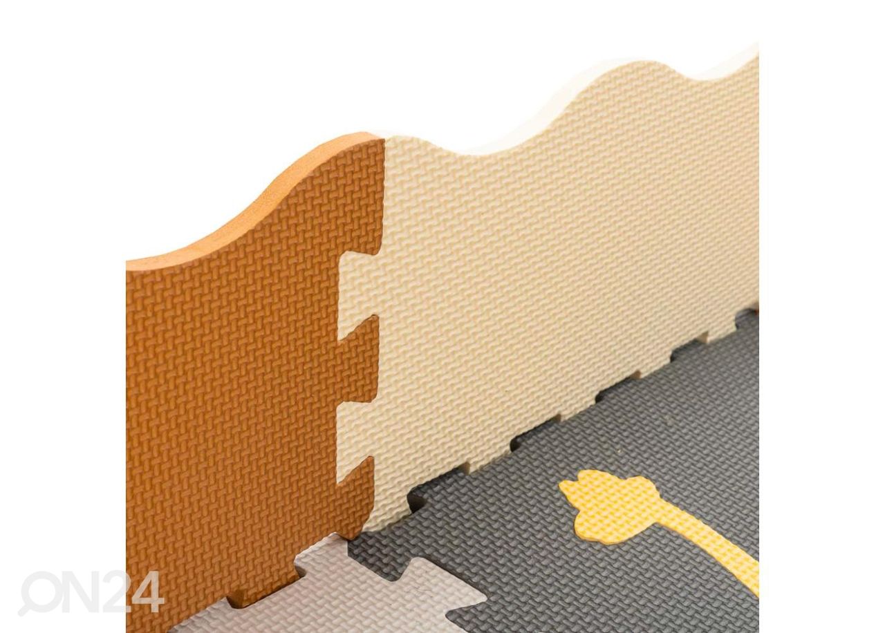 Palapelimatto 36 palaa dinosaurukset 143x143x1 cm kuvasuurennos
