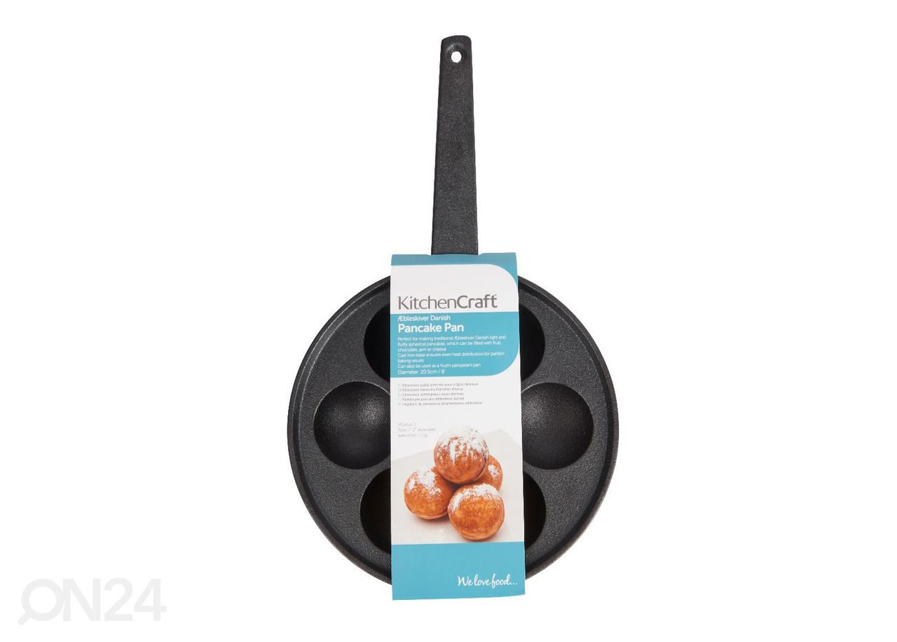 Pannukakkupannu valurautaa KitchenCraft Ø 20,5 cm kuvasuurennos