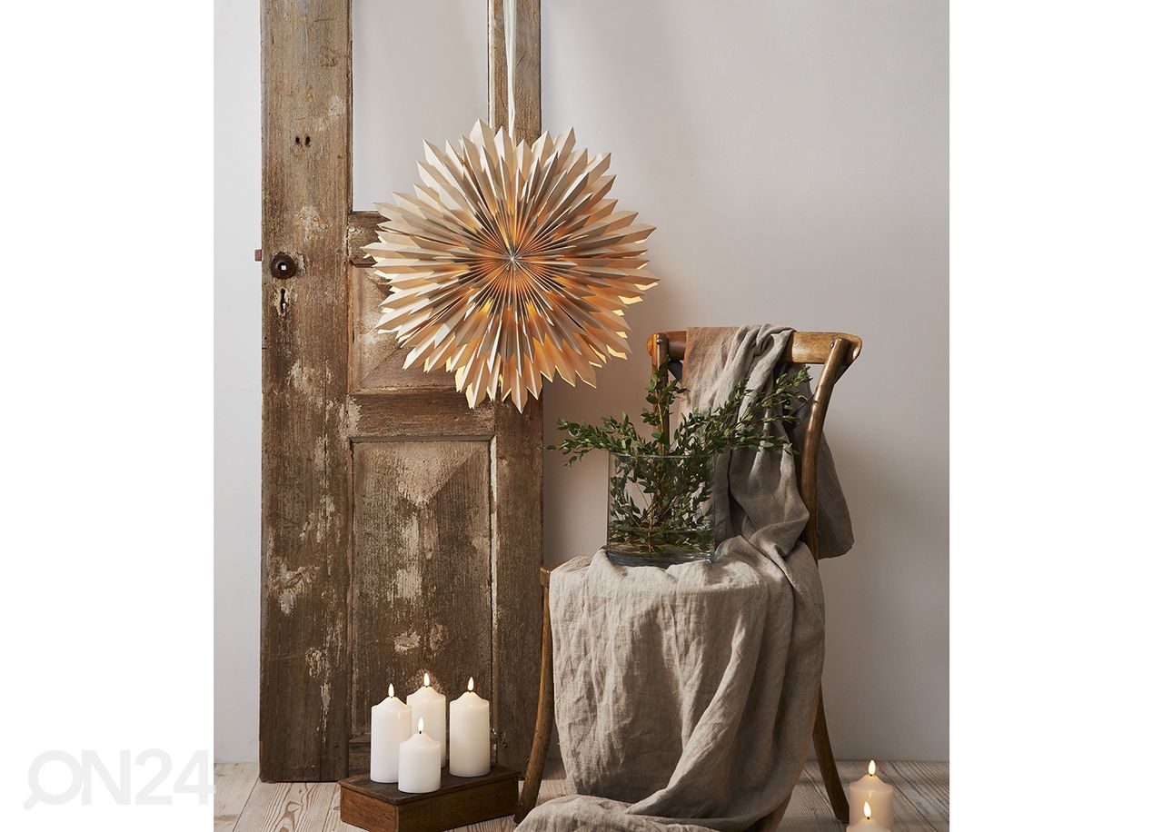 Paperitähti ce 50 cm, beige kuvasuurennos