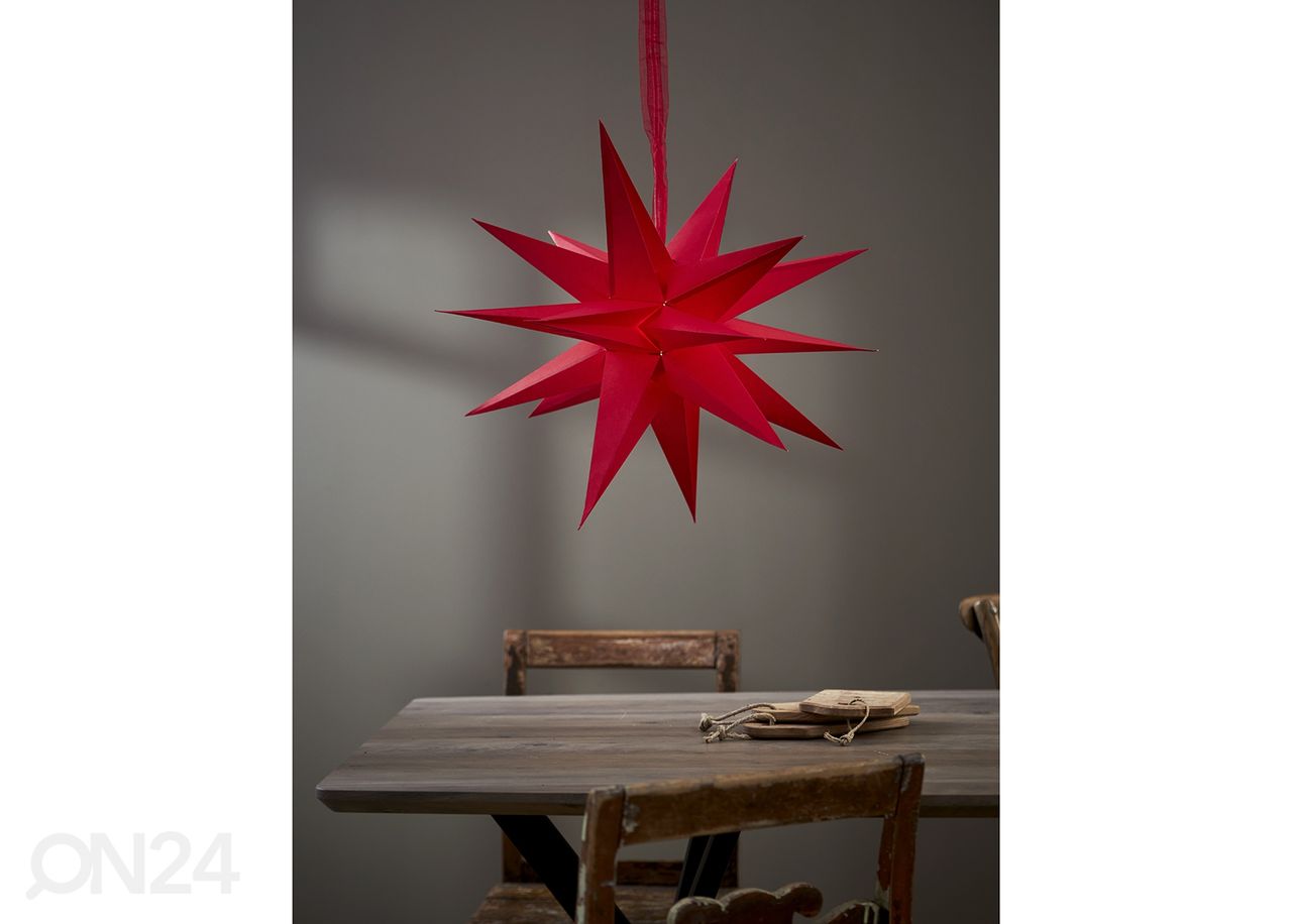 Paperitähti December 45 cm, punainen kuvasuurennos
