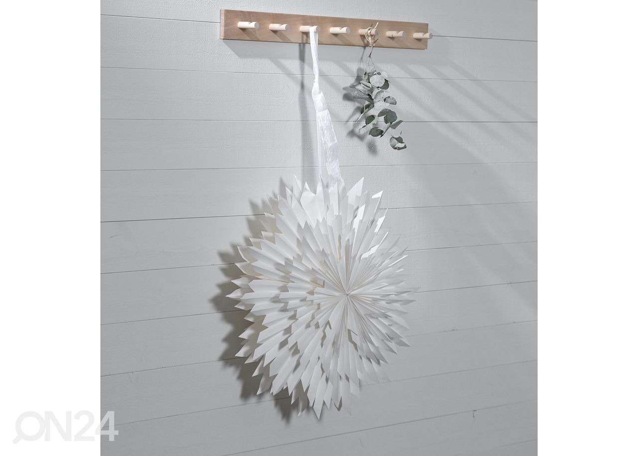 Paperitähti Ice 70 cm, valkoinen kuvasuurennos