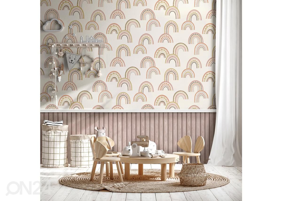 Paperitapetti Boho Rainbow kuvasuurennos