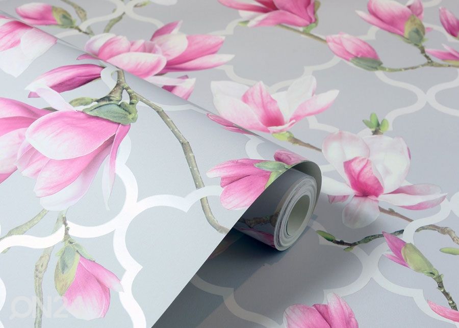 Paperitapetti Magnolia Trellis kuvasuurennos
