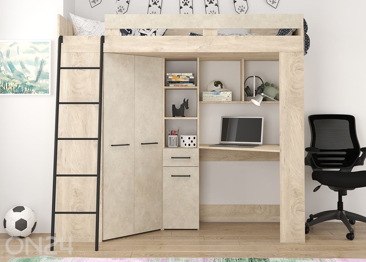 Parvisänky työpöydällä Floor 80x200 cm kuvasuurennos
