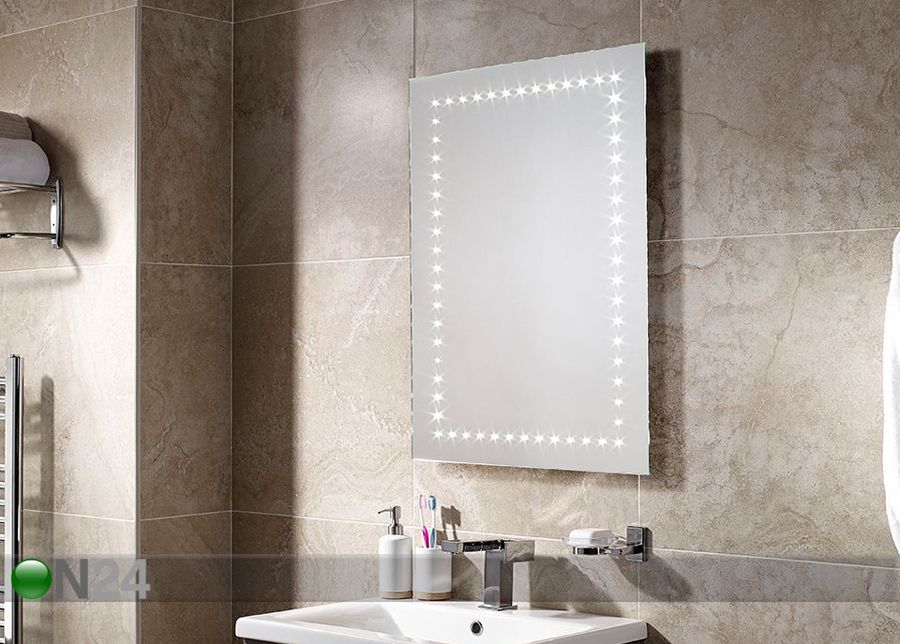 Peili LED-valaistuksella Bronte 80x60 cm kuvasuurennos
