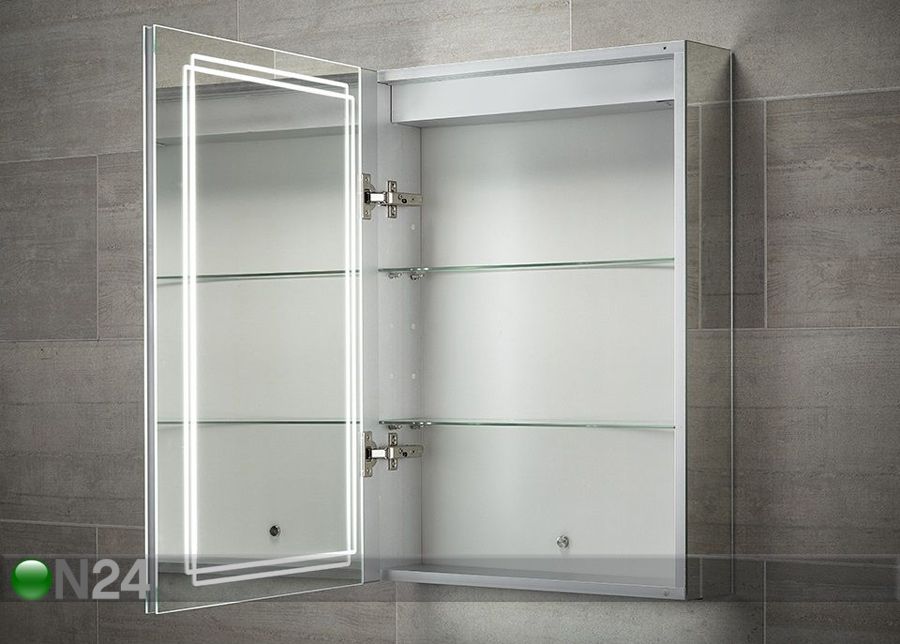 Peilikaappi LED-valaistuksella Harlow 70x50 cm kuvasuurennos