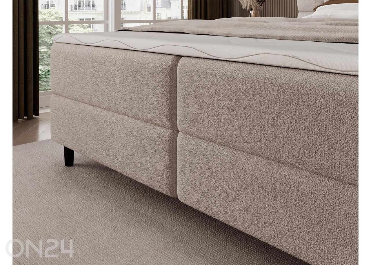 Pesukastilla varustettu kontinenttityyppinen sänky Camma 160x200 cm kuvasuurennos