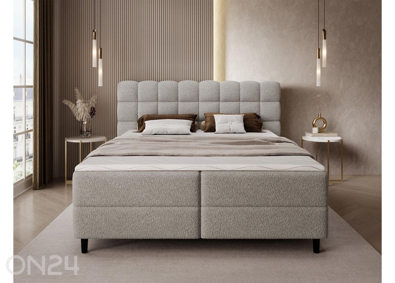 Pesukastilla varustettu kontinenttityyppinen sänky Camma 180x200 cm kuvasuurennos