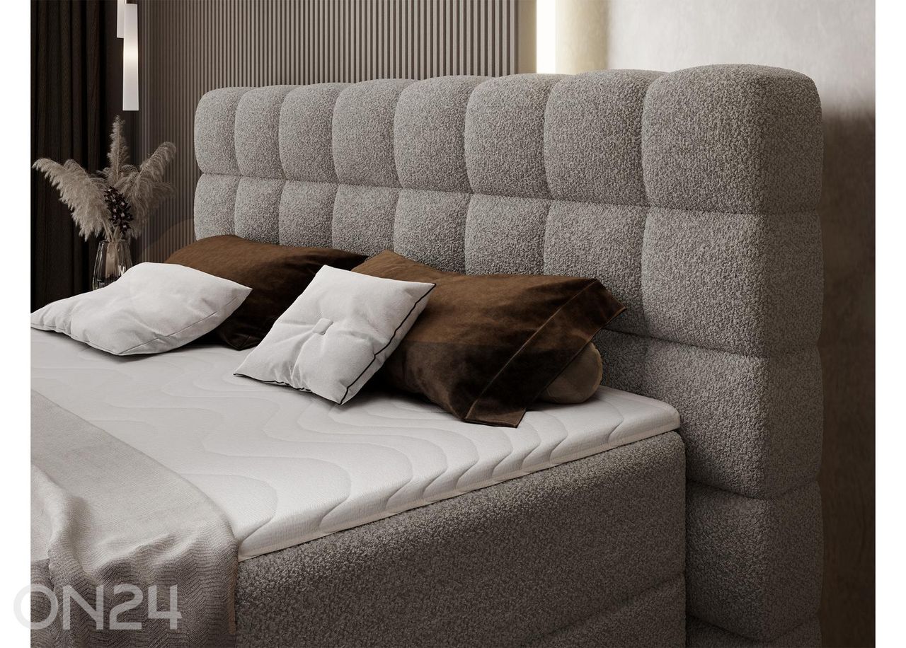 Pesukastilla varustettu kontinenttityyppinen sänky Camma 180x200 cm kuvasuurennos