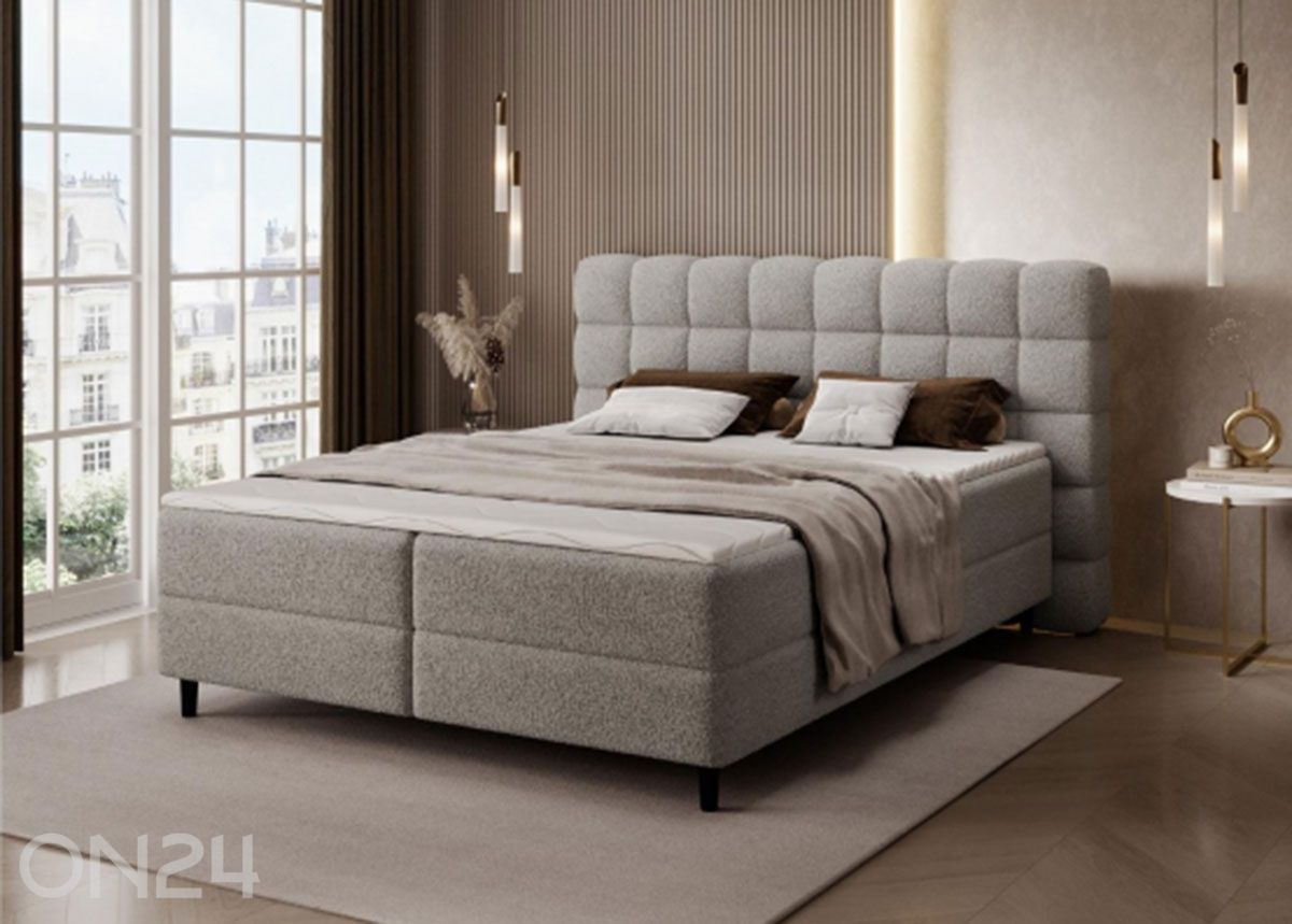 Pesukastilla varustettu kontinenttityyppinen sänky Camma 180x200 cm kuvasuurennos