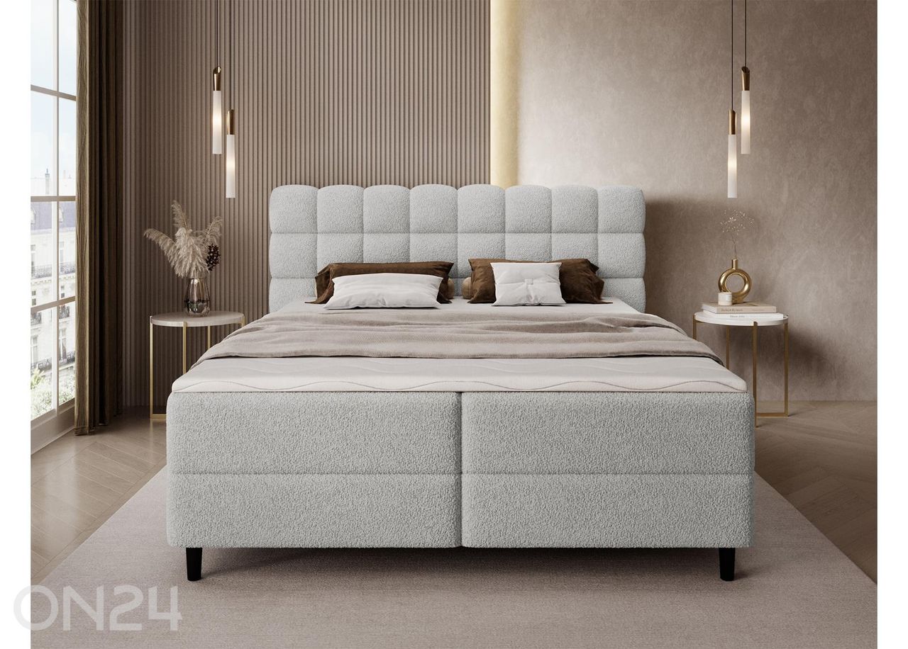 Pesukastilla varustettu kontinenttityyppinen sänky Camma 180x200 cm kuvasuurennos