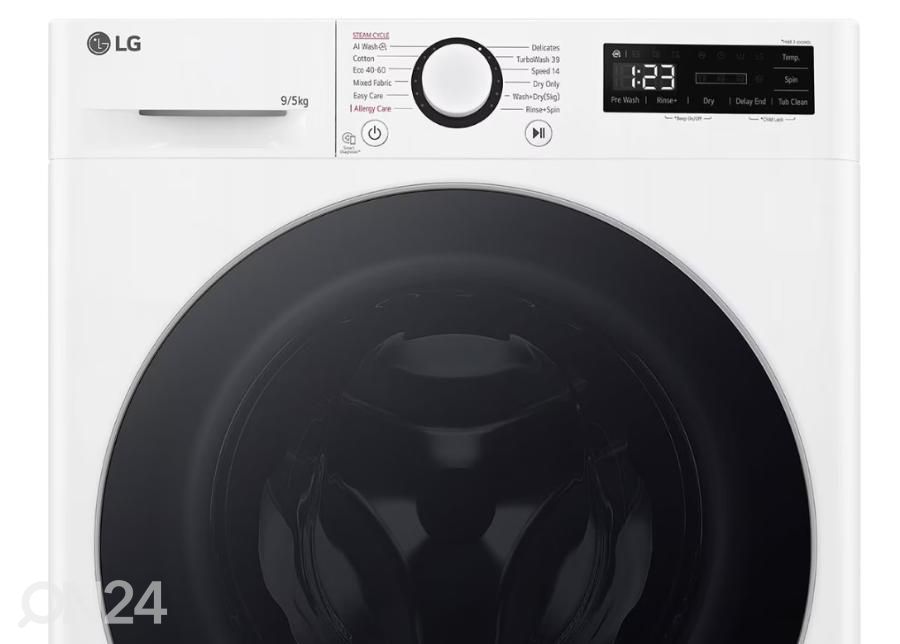 Pesukone kuivausrummulla LG F2DR509S1W kuvasuurennos
