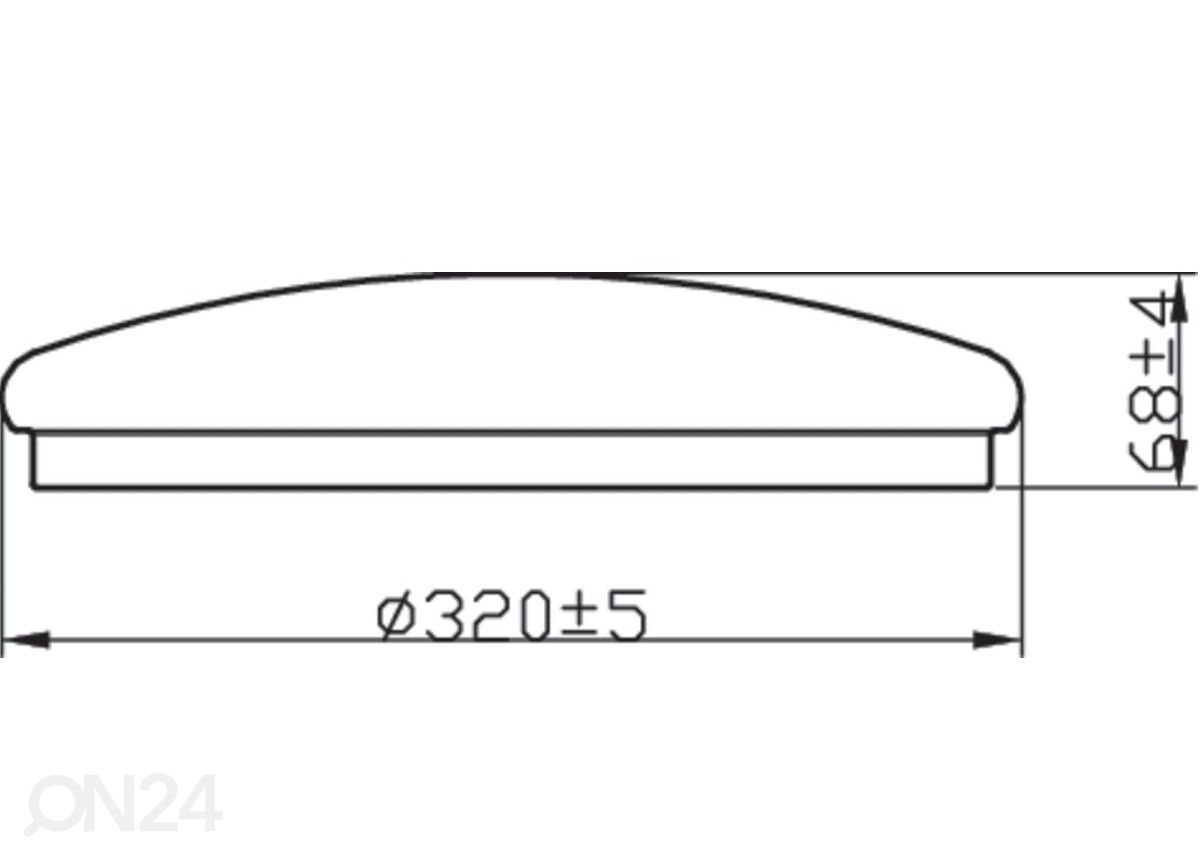 Philips Canopus kylpyhuoneen valaisin 17 W 2700K IP44 kuvasuurennos