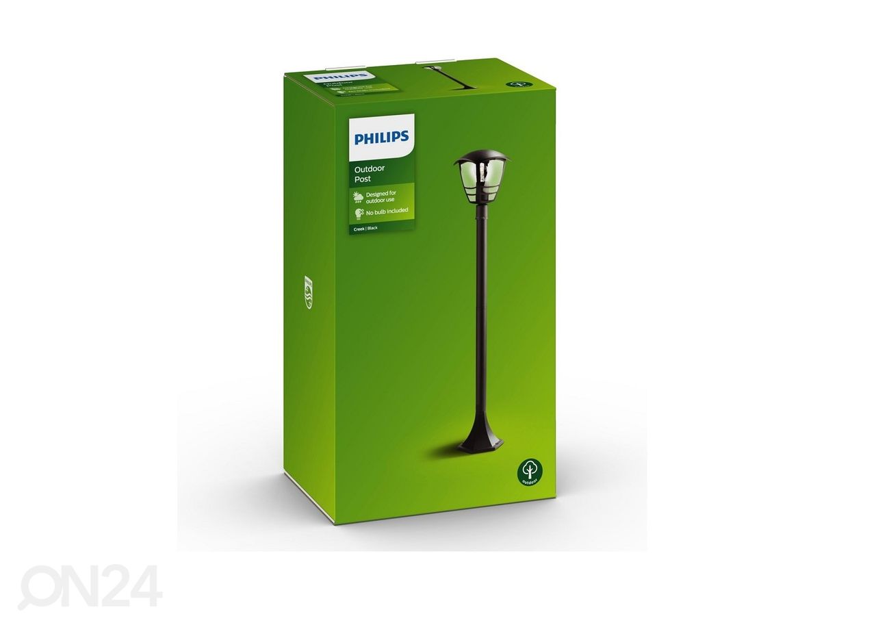 Philips Creek pylväsvalaisin E27 musta kuvasuurennos