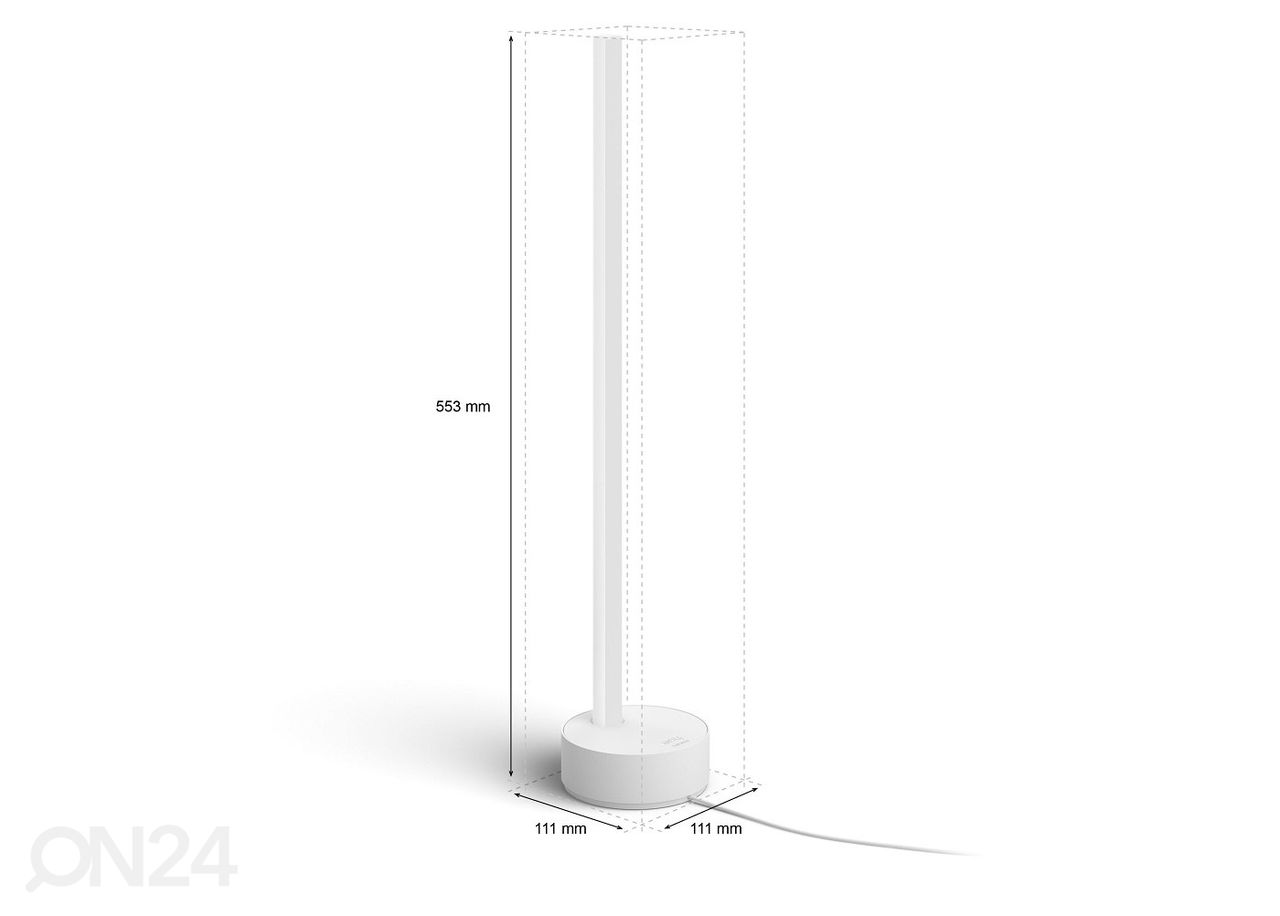 Philips Hue White and Color ambience pöytävalaisin Signe tasaisella värinvaihdolla kuvasuurennos