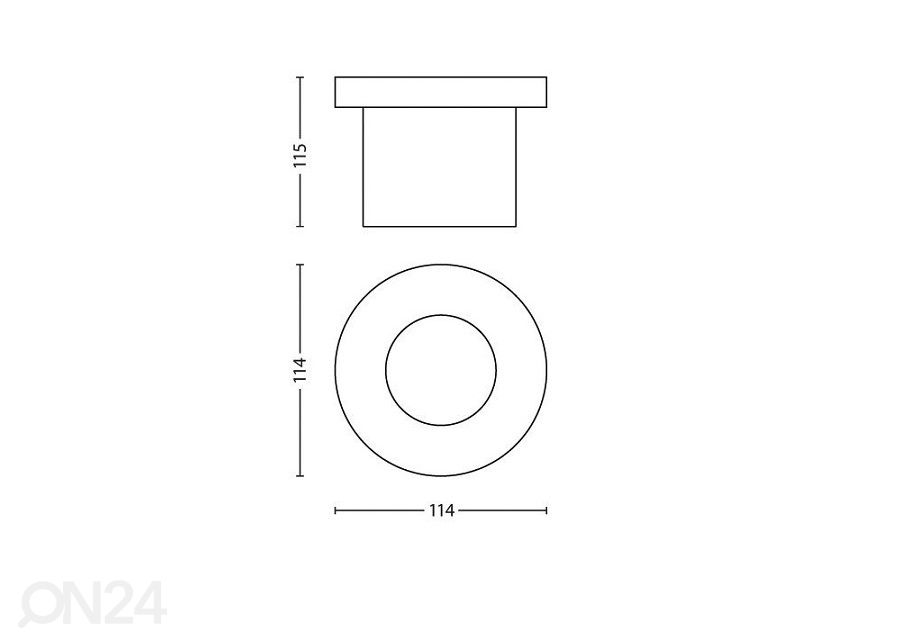 Philips Moss upotettava ulkovalaisin 3 W 270lm IP67 kuvasuurennos