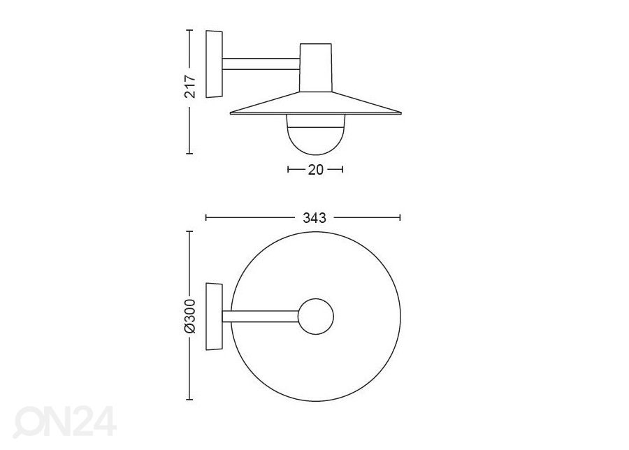 Philips myGarden Skua seinävalaisin E27 kuvasuurennos