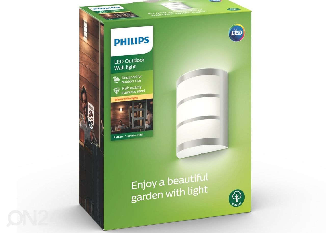 Philips Python seinävalaisin 6 W 600lm 2700K kuvasuurennos