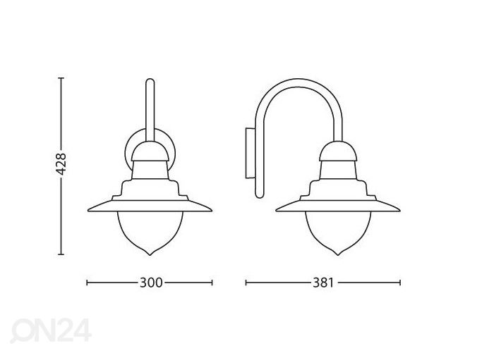 Philips Raindrop seinävalaisin 1xE27 kuvasuurennos
