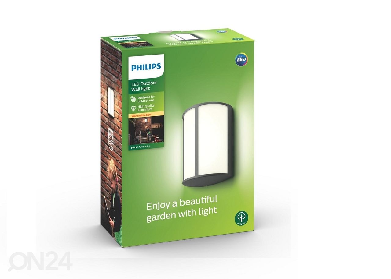 Philips Stock seinävalaisin 1x6 W 600lm 2700K kuvasuurennos