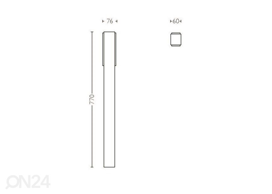 Philips Stratosphere pylväsvalaisin 1x6 W 1000lm 4000K kuvasuurennos