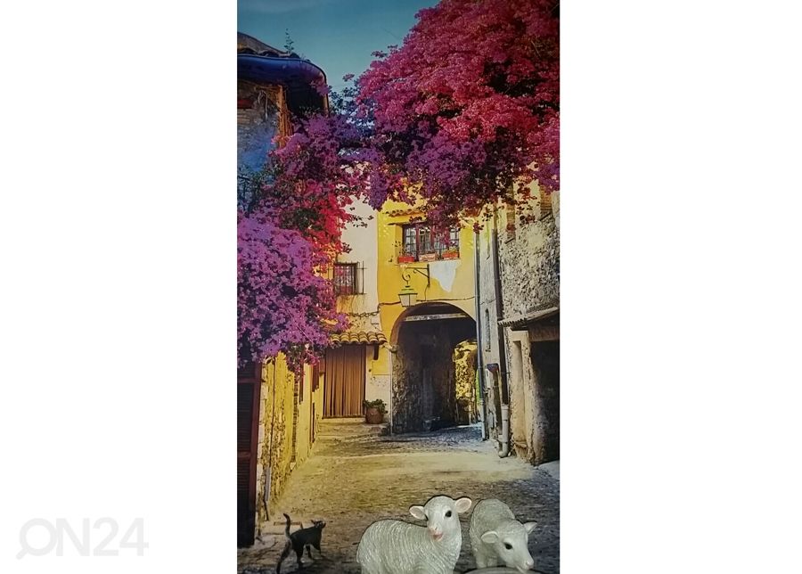 Pimentävä laskosverho Italian Patio 2 100x120 cm kuvasuurennos