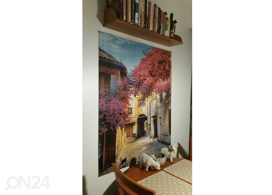 Pimentävä laskosverho Italian Patio 2 100x120 cm kuvasuurennos