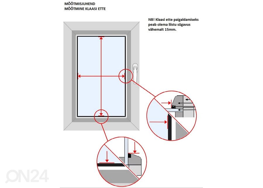 Pimentävä pliseekaihdin leveys 110-120 cm kuvasuurennos