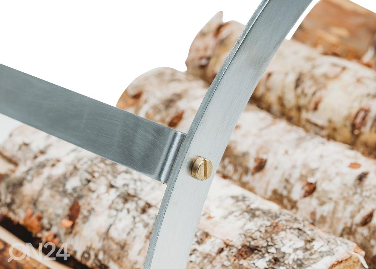 Polttopuukori terästä Hugo-inox, Ø 58 cm kuvasuurennos