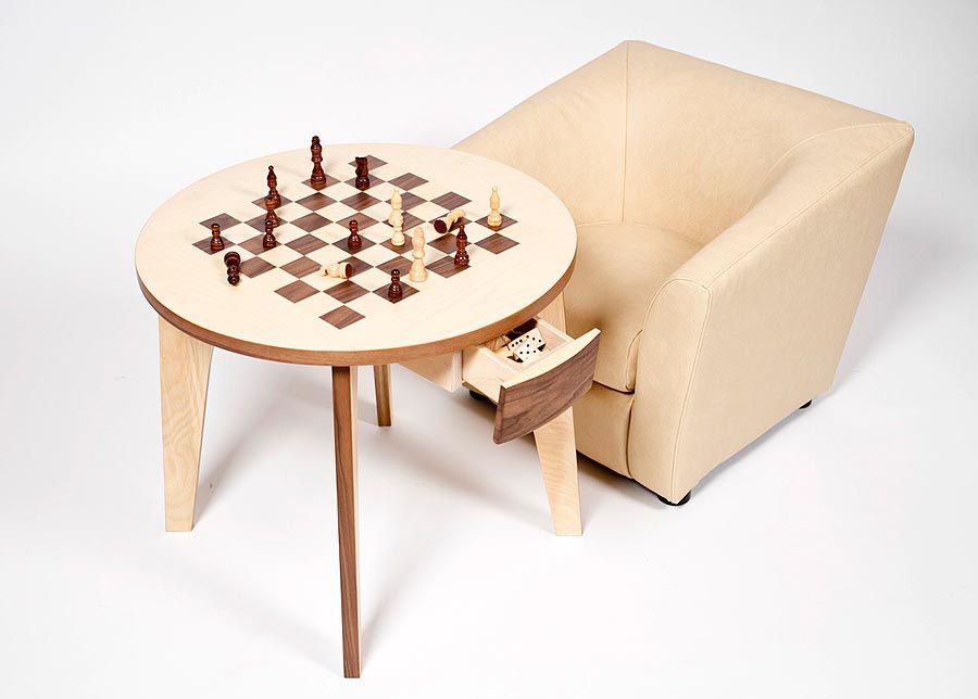 Pöytä TAMMI JA SHAKKI kuvasuurennos