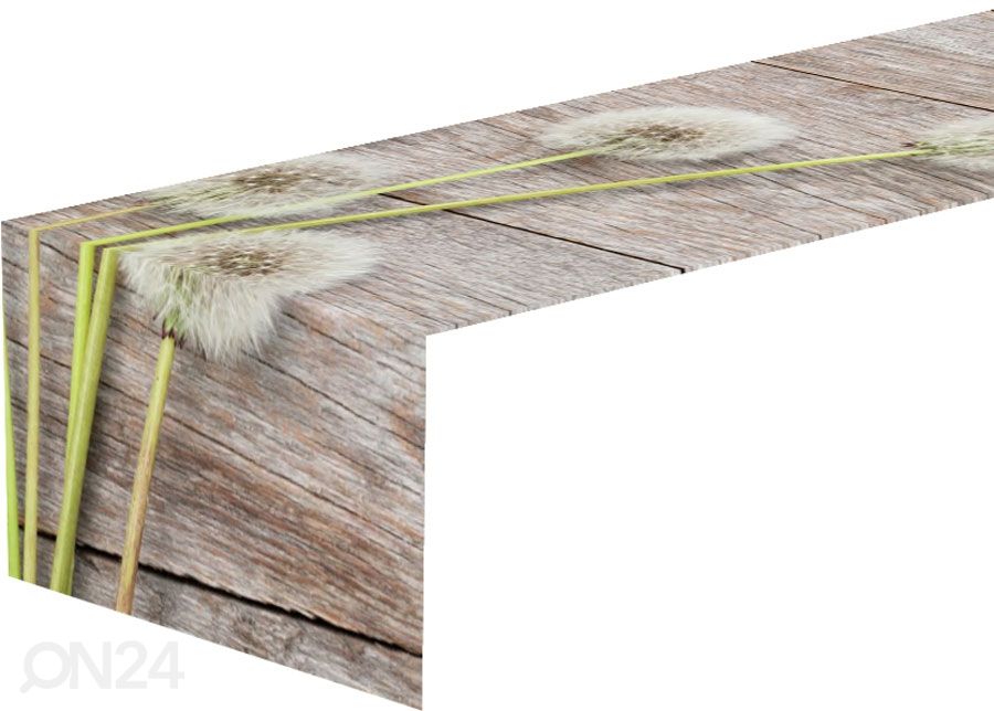 Pöytäliina AIR DANDELIONS 30x100 cm kuvasuurennos