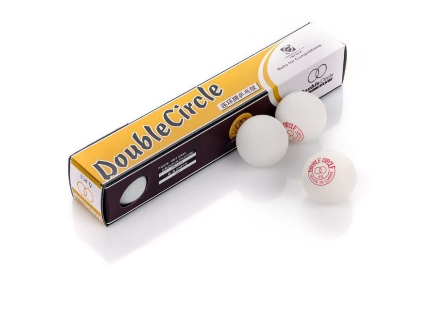 Pöytätennispallot Double Circle 6 kpl kuvasuurennos
