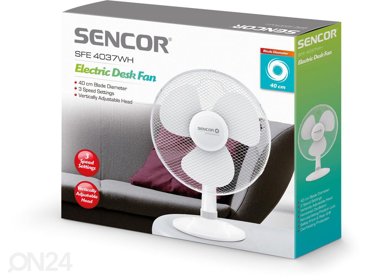 Pöytätuuletin Sencor 40 cm SFE4037WH kuvasuurennos