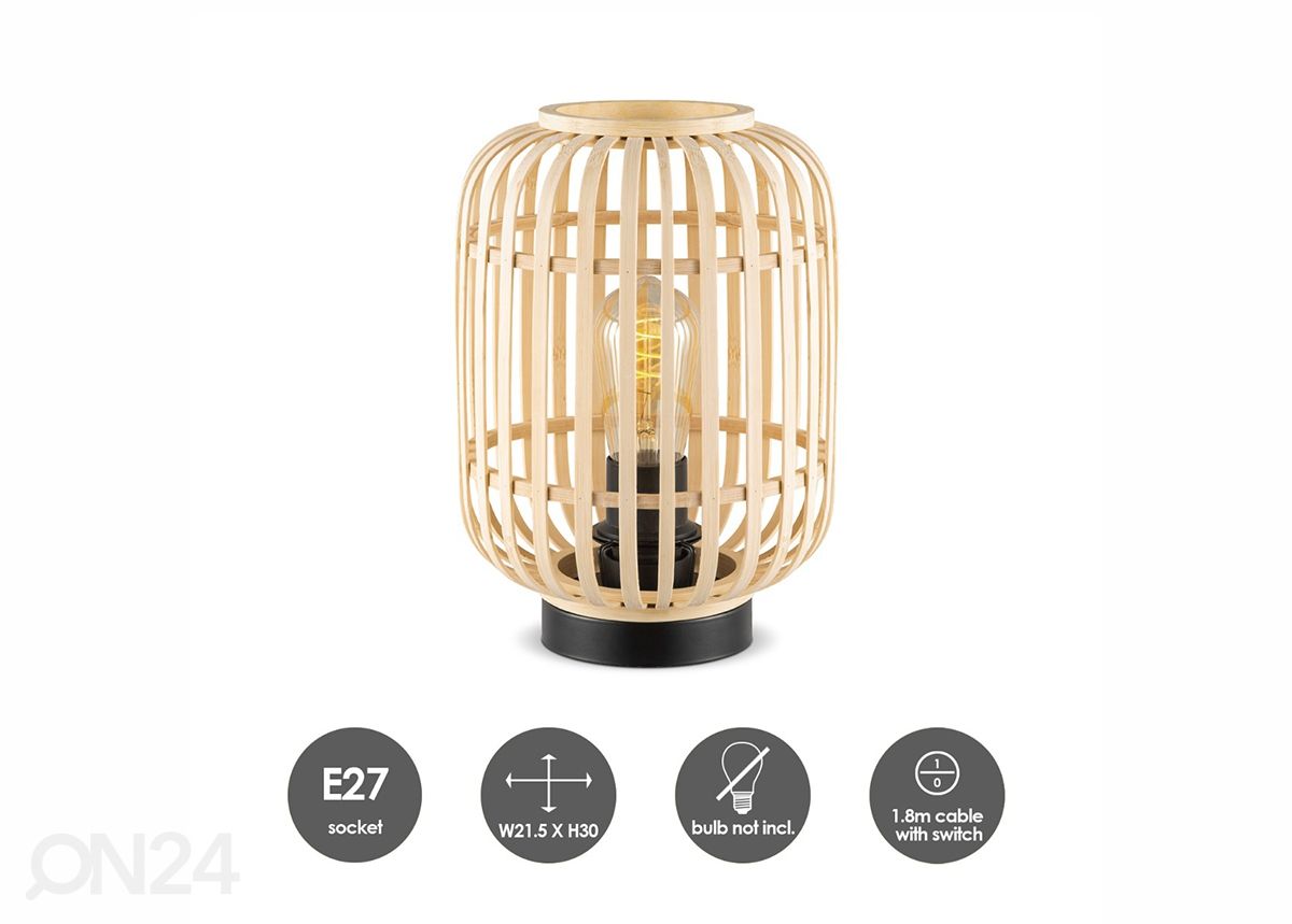 Pöytävalaisin Bamboo kuvasuurennos
