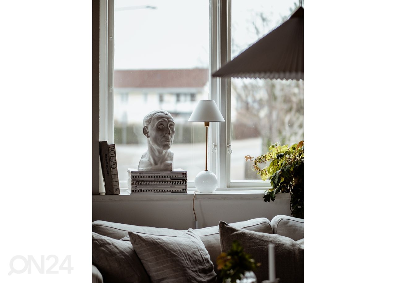 Pöytävalaisin Iris 20, valkoinen kuvasuurennos