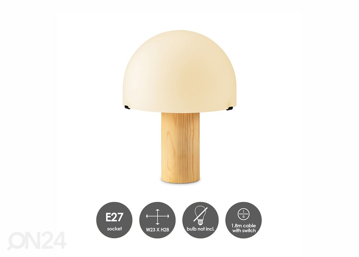 Pöytävalaisin Mushroom kuvasuurennos