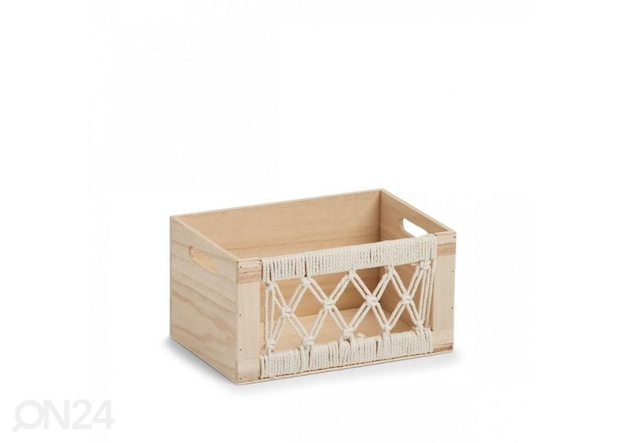 Puinen säilytyslaatikko, Boho kuvasuurennos