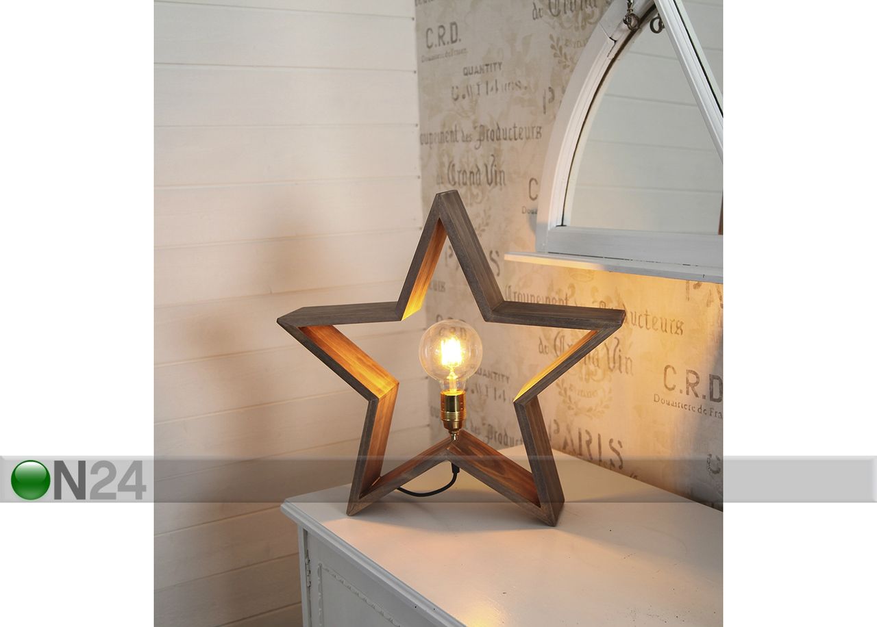 Puinen tähti 48 cm kuvasuurennos