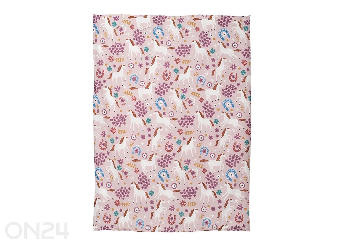 Pussilakanasetti Hevoset, pussilakana 150x210 cm + tyynyliinaa 50x60 cm kuvasuurennos