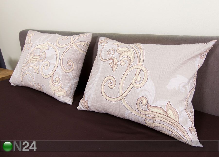 Pussilakanasetti ryppykankaasta Beige 220x210 cm kuvasuurennos