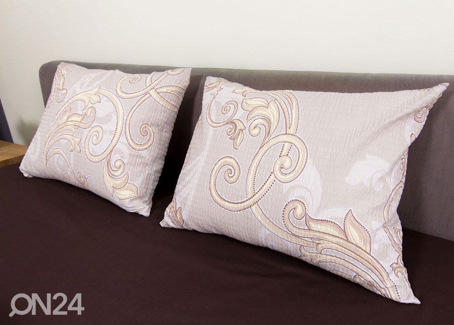 Pussilakanasetti ryppykankaasta Beige 240x210 cm kuvasuurennos